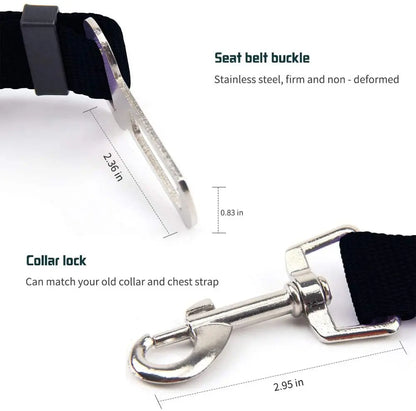 FurGuard Adjustable Pet Travel Seat Belt